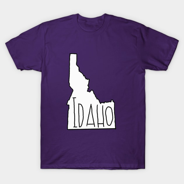 The State of Idaho - no color T-Shirt by loudestkitten